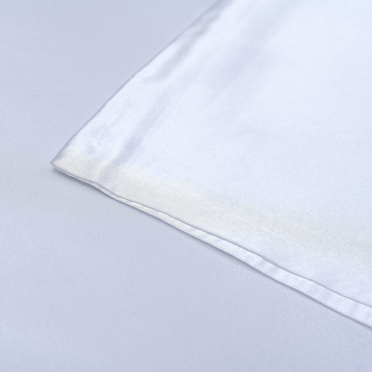 Set of 2 - Satin Pillow Cover (Size 50x76Cm) - White