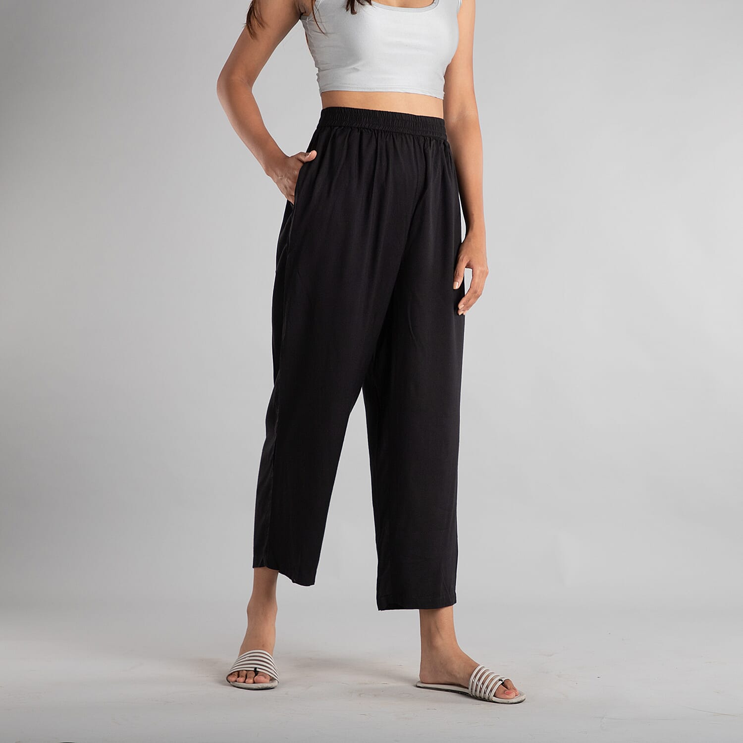 Plazzo  Viscose solid Colour Beige