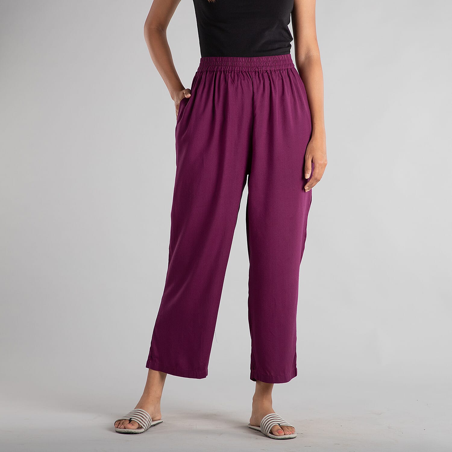 Plazzo  Viscose solid Colour Beige