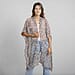 TAMSY Printed Chiffon Kaftan (One Size) - Beige
