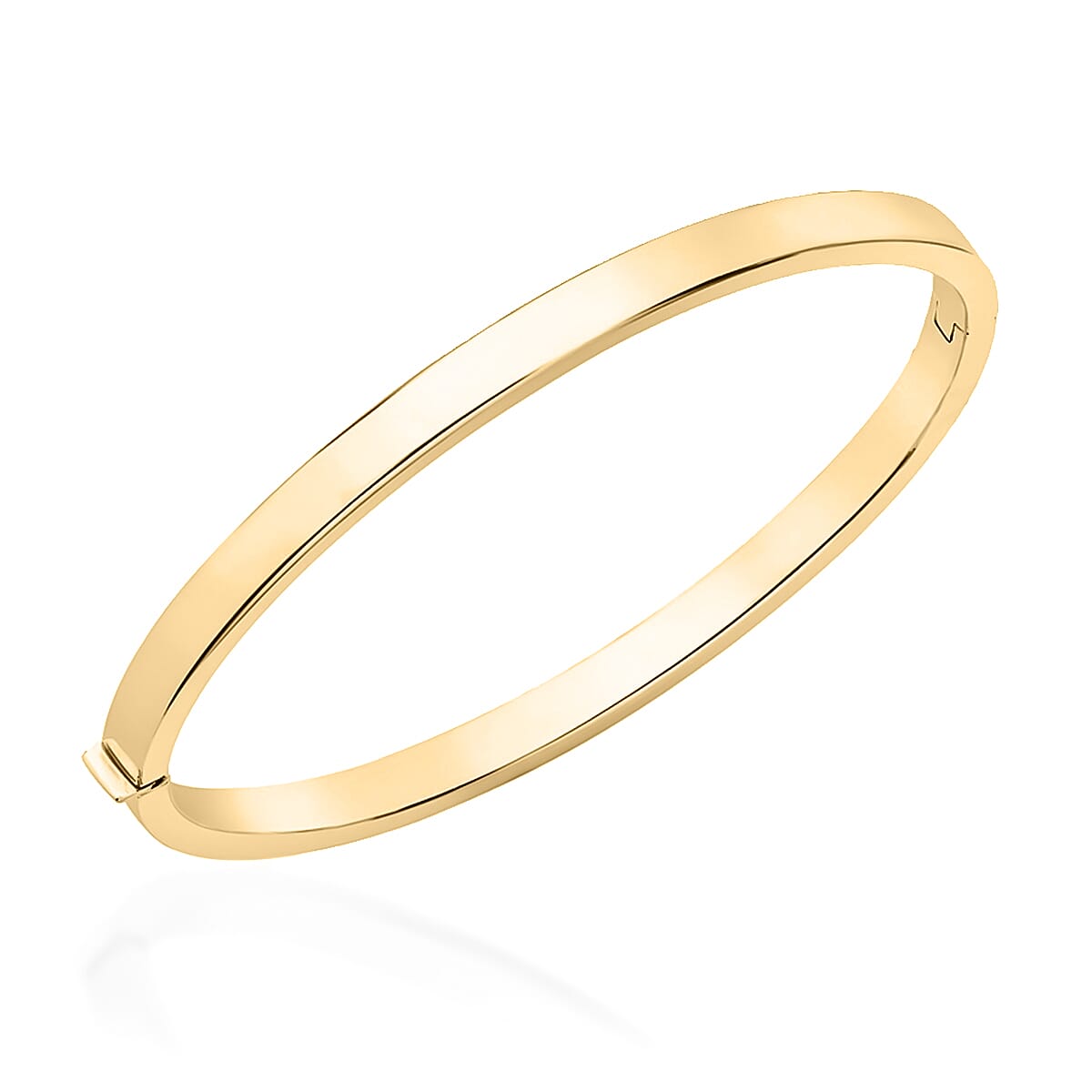 Italian Made Close Out Deal - 9K Yellow Gold Bangle (Size 7.25), Gold Wt. 9.70 Gms