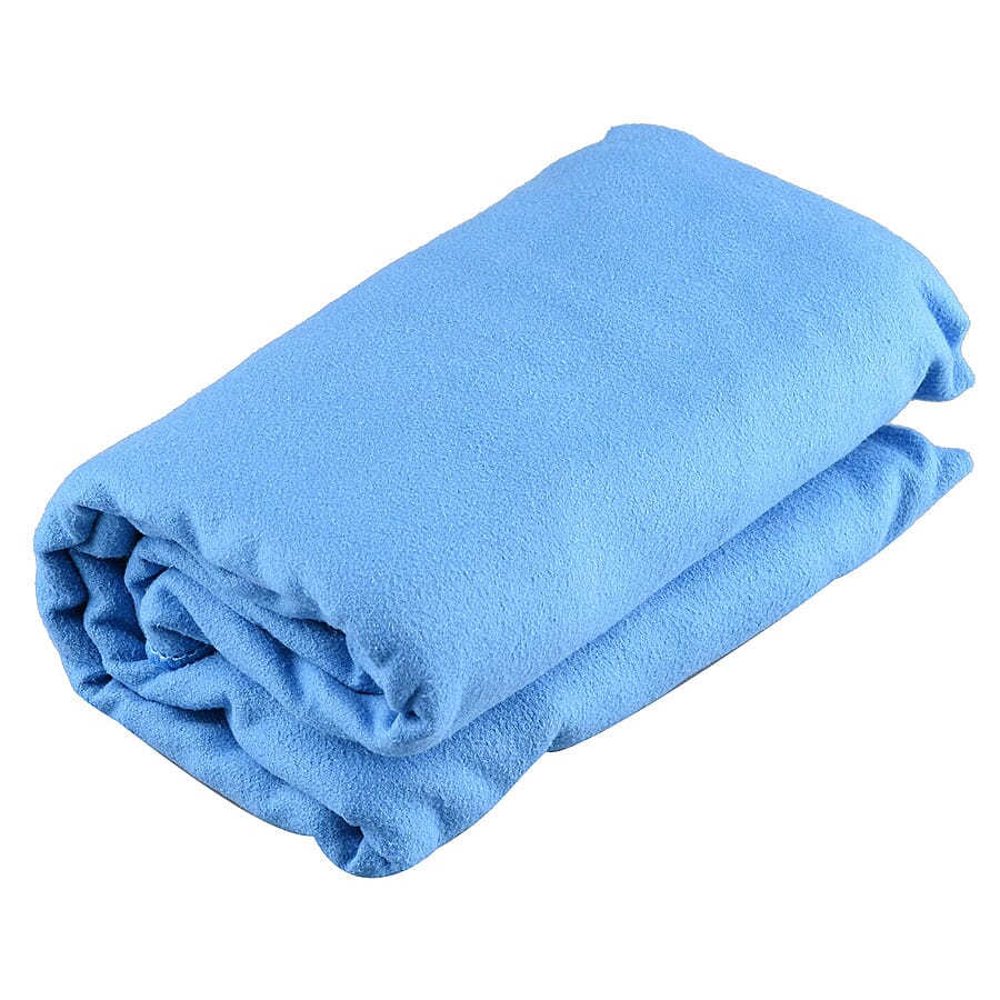 Portable Quick Drying Sport Towel (Size 100x50Cm) - Blue