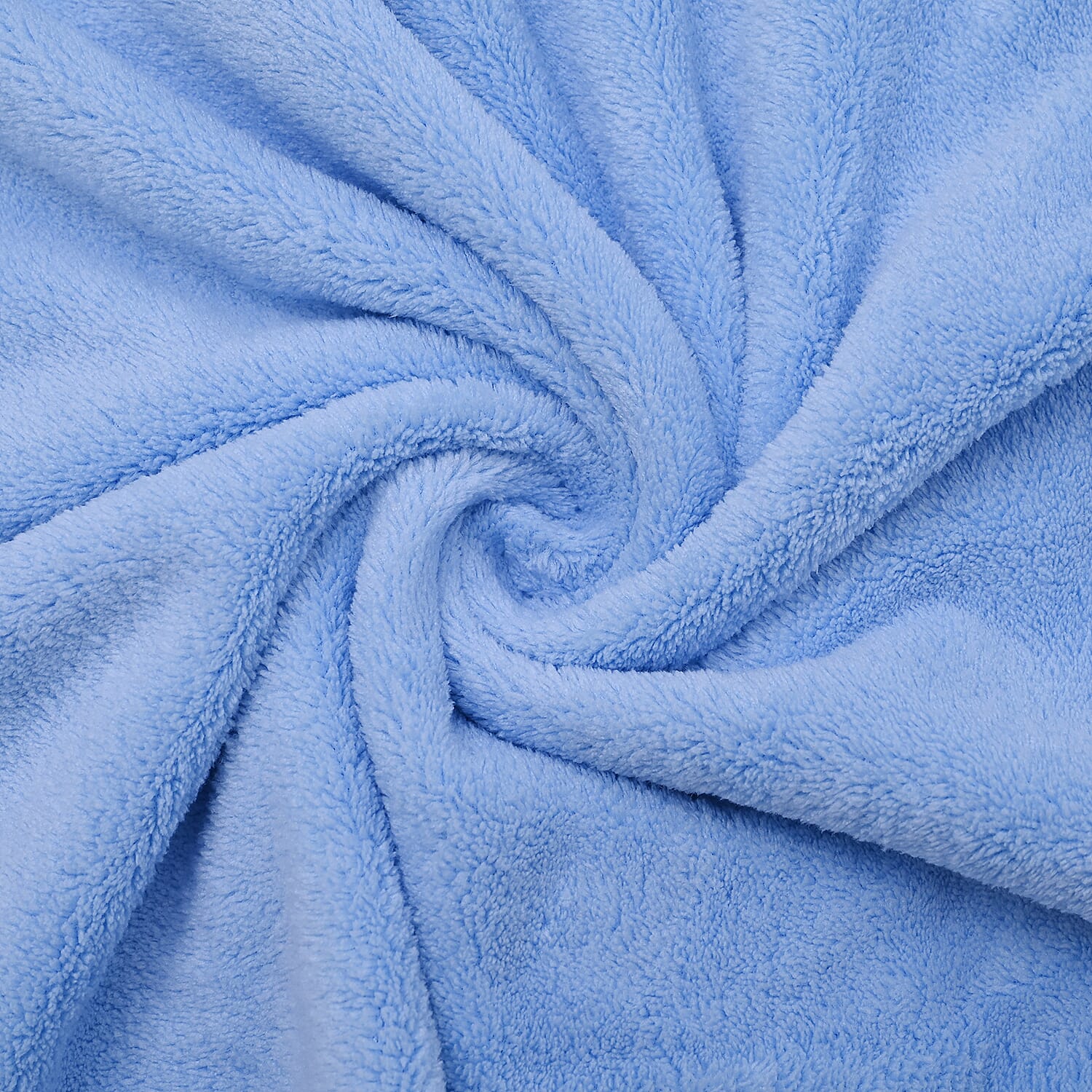 Set of 2 - Microfiber Towel (includes 1 Bath Towel & 1 Face Towel  - Light Blue