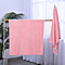 Set of 2 - Microfiber Towel (includes 1 Bath Towel & 1 Face Towel  - Pink