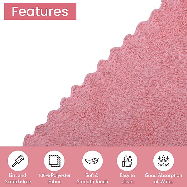 Set of 2 - Microfiber Towel (includes 1 Bath Towel - 140x70Cm & 1 Face Towel - 75x35Cm) - Light Pink