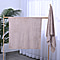 Set of 2 - Microfiber Towel (includes 1 Bath Towel & 1 Face Towel  - Light Brown