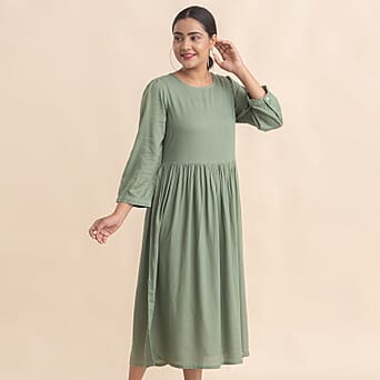 https://tjcuk.sirv.com/Products/66/3/6638956/TAMSY-Relaxed-Fit-Round-Neck-Three-Quarter-Sleeve-Womens-Midi-Dress-Gr_6638956_3.jpg?w=342&h=342