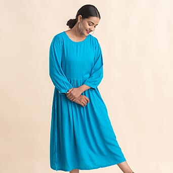https://tjcuk.sirv.com/Products/66/3/6638957/TAMSY-Relaxed-Fit-Round-Neck-Three-Quarter-Sleeve-Womens-Midi-Dress-Bl_6638957_3.jpg?w=342&h=342