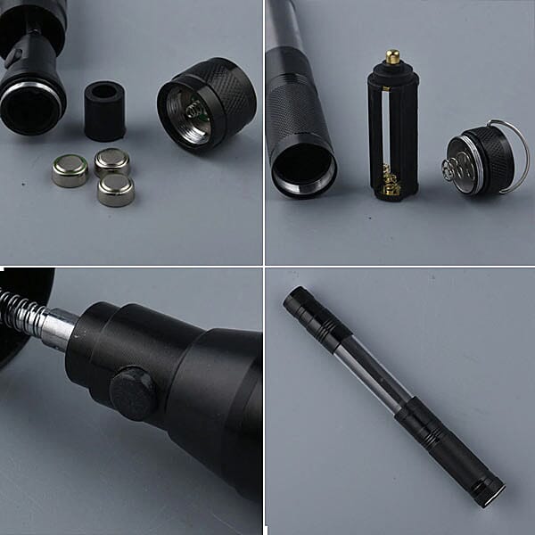 Multi Function LED Flex Flash Torch with Magnet (3xAAA Not included) - Black