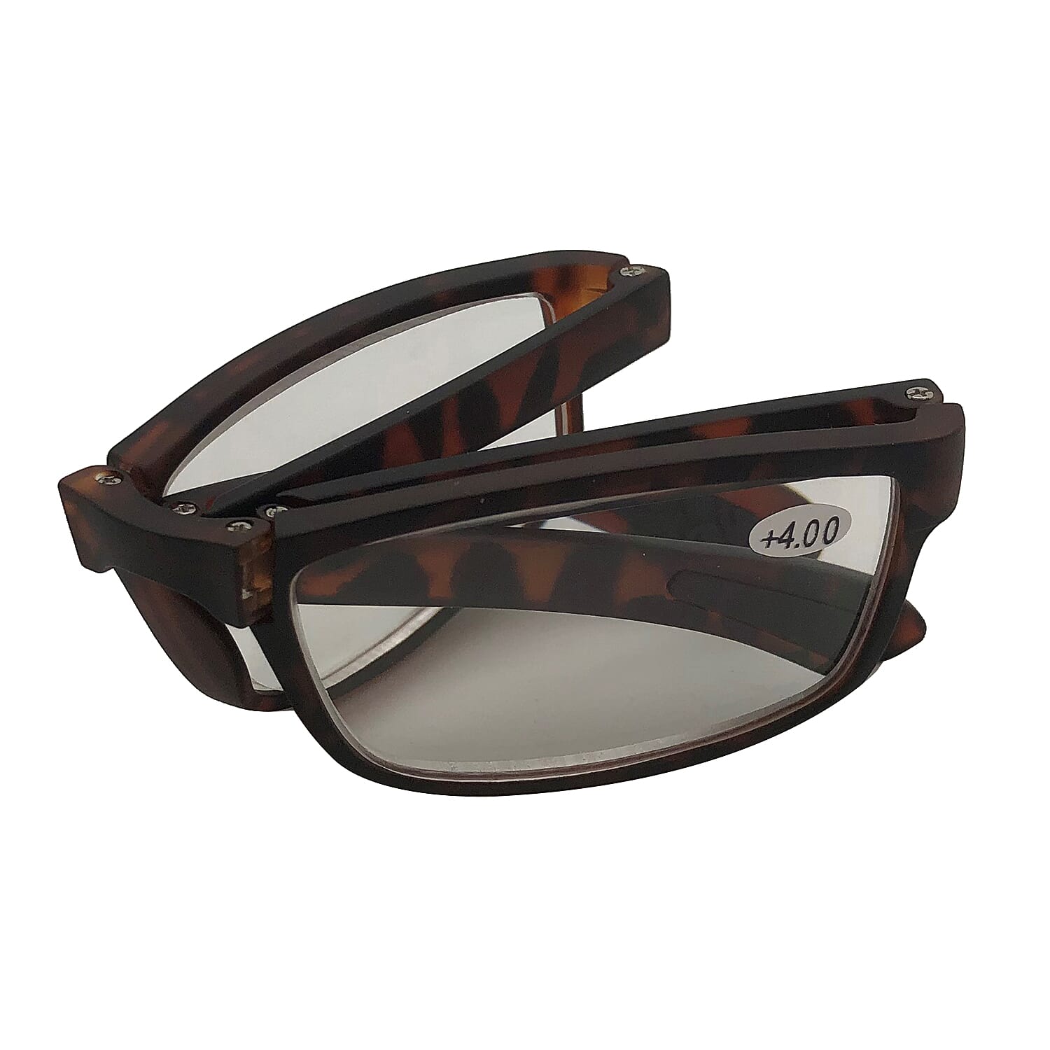 OXFORD Foldable Tortoise Reading Glasses (-4 Focus)
