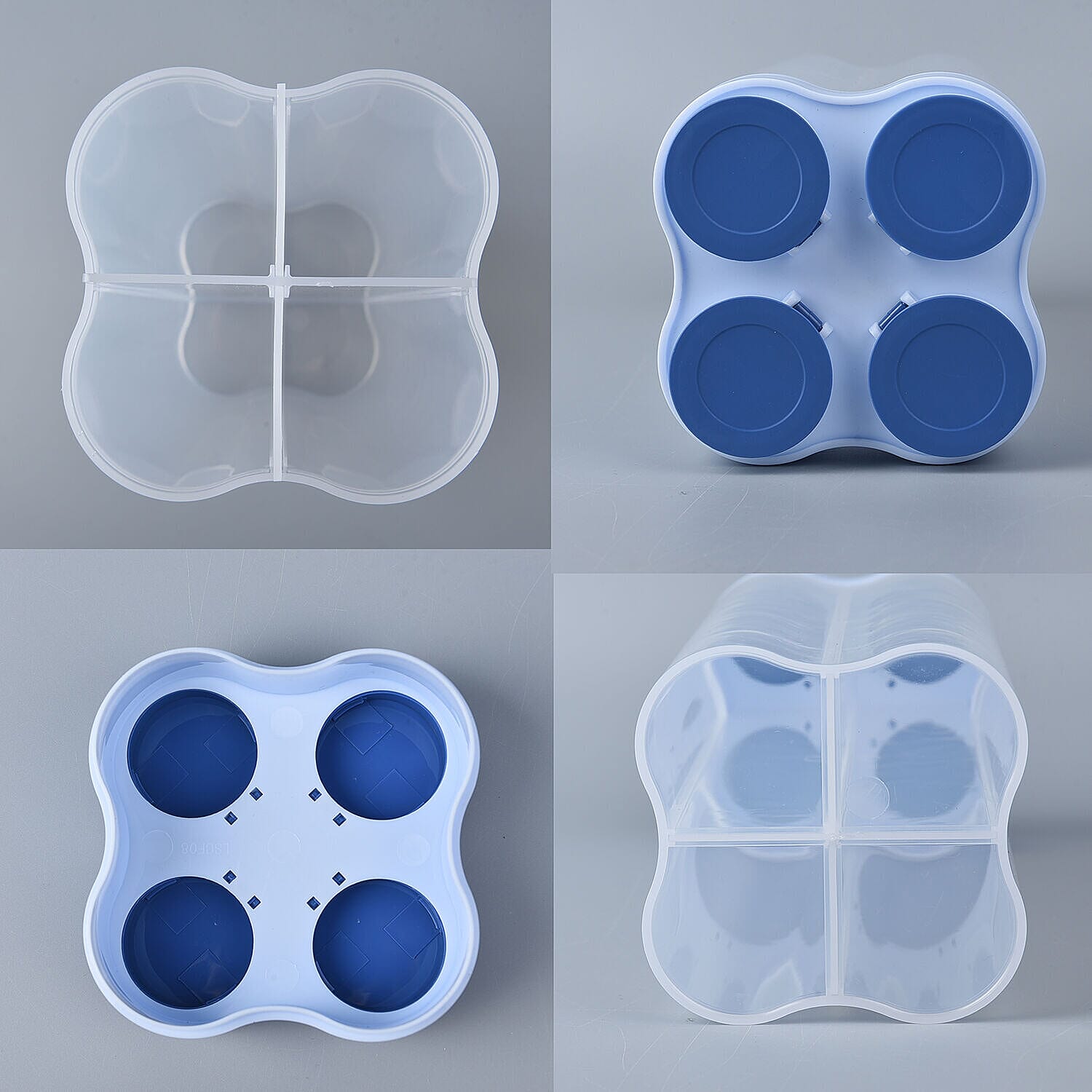 4 Storage Food Container (450ML Each) - Green