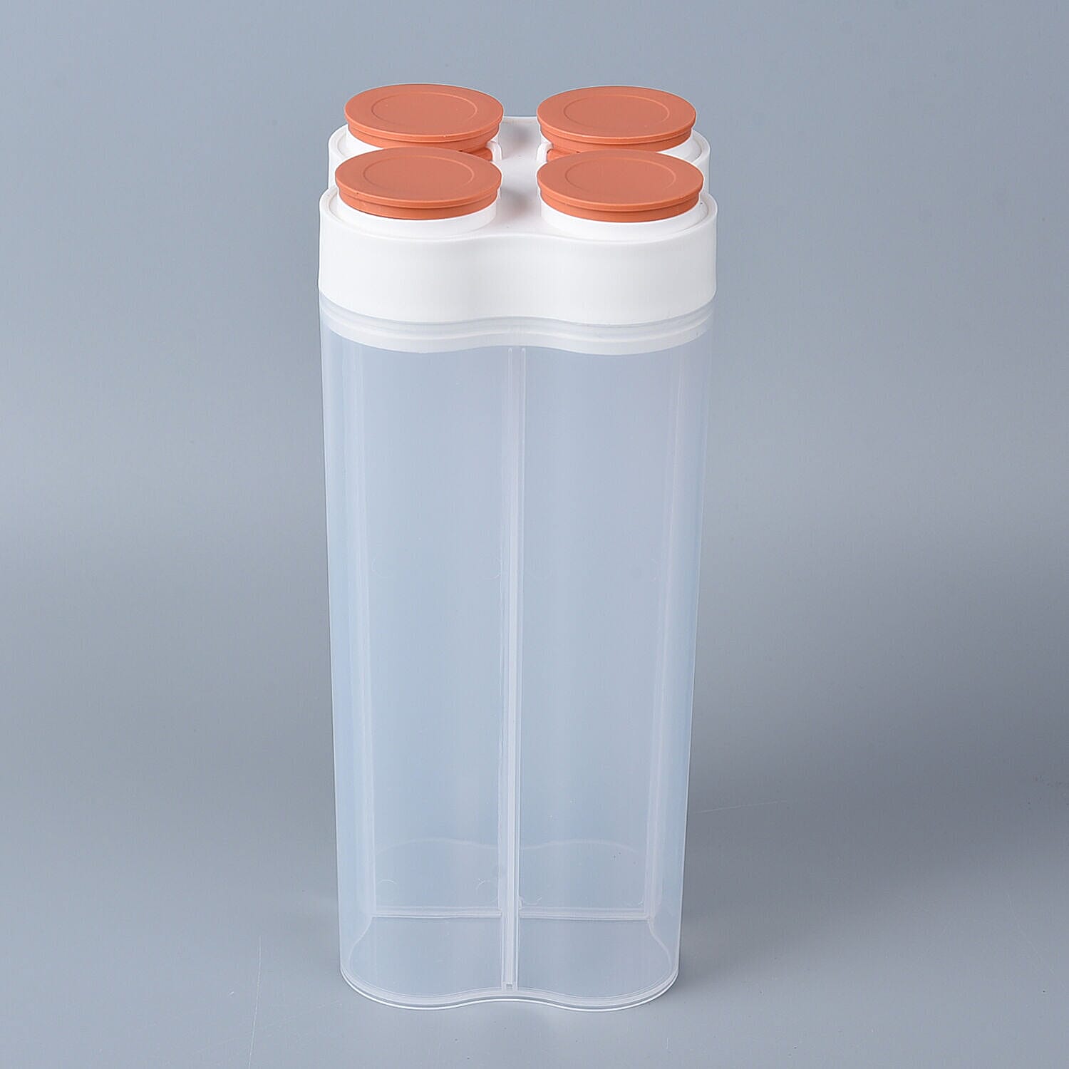 4 Part Storage Food Container (450x4 - 1800 ml) - Orange