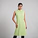 TAMSY Viscose Long Length Sleeveless Top - Black