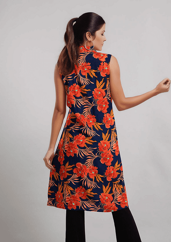 TAMSY Viscose Long Length Sleeveless Top