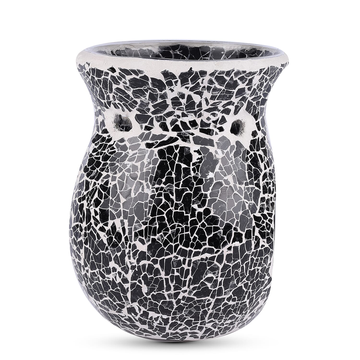 Lesser & Pavey - Mosaic Black Glass Wax Melt & Oil Warmer (Size 14x7x9cm)