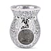 Lesser & Pavey - Mosaic Silver Glass Wax Melt & Oil Warmer (Size 14x7x9cm)