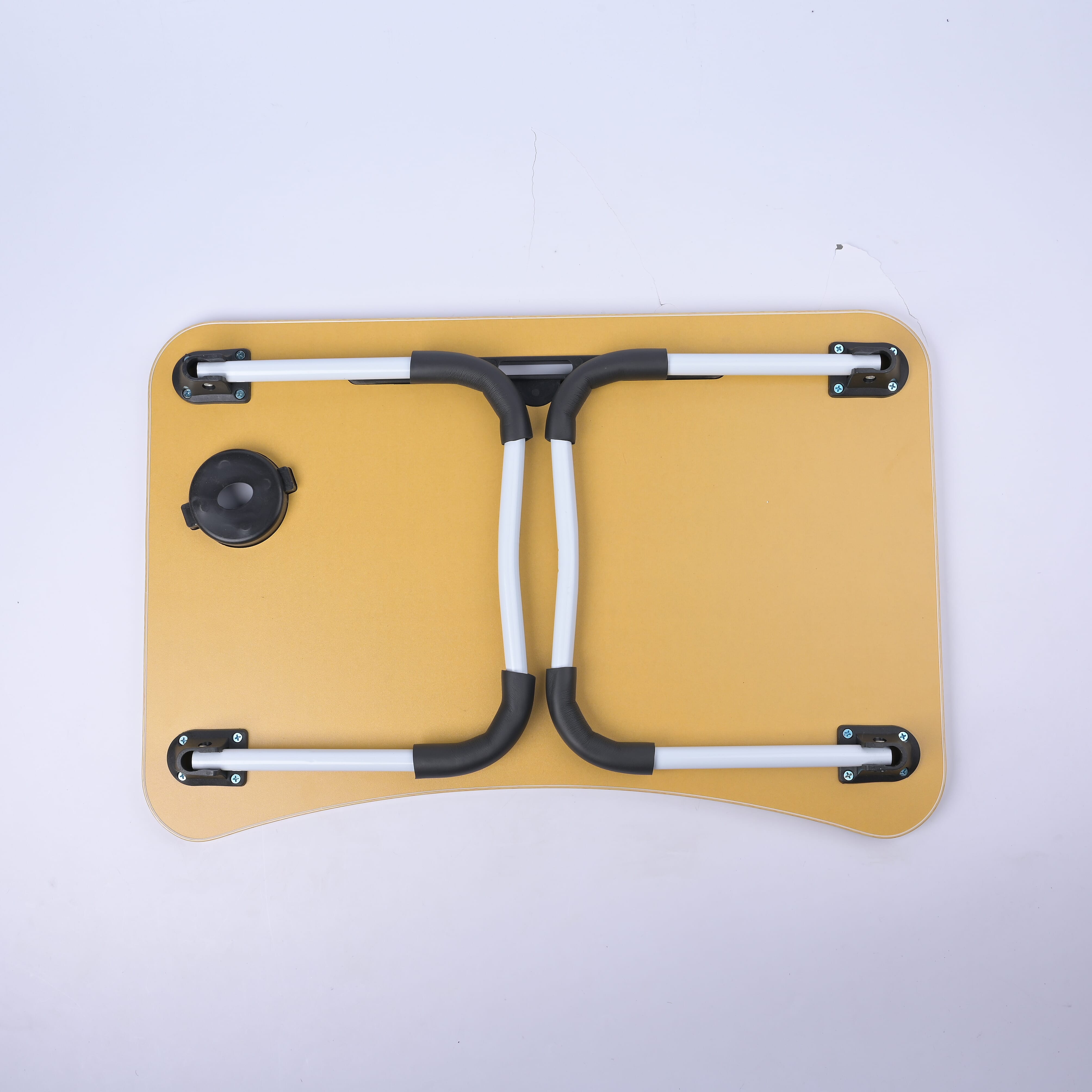 Multi-Function Folding Table with a Cup Holder Metal Legs (Size-60x40x27Cm)