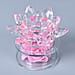 Crystal Lotus LED Light with Rotating Floral Base - Purple