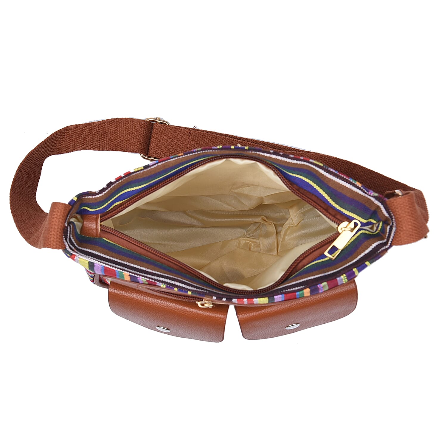 Multi color stripe Crossbody Bag