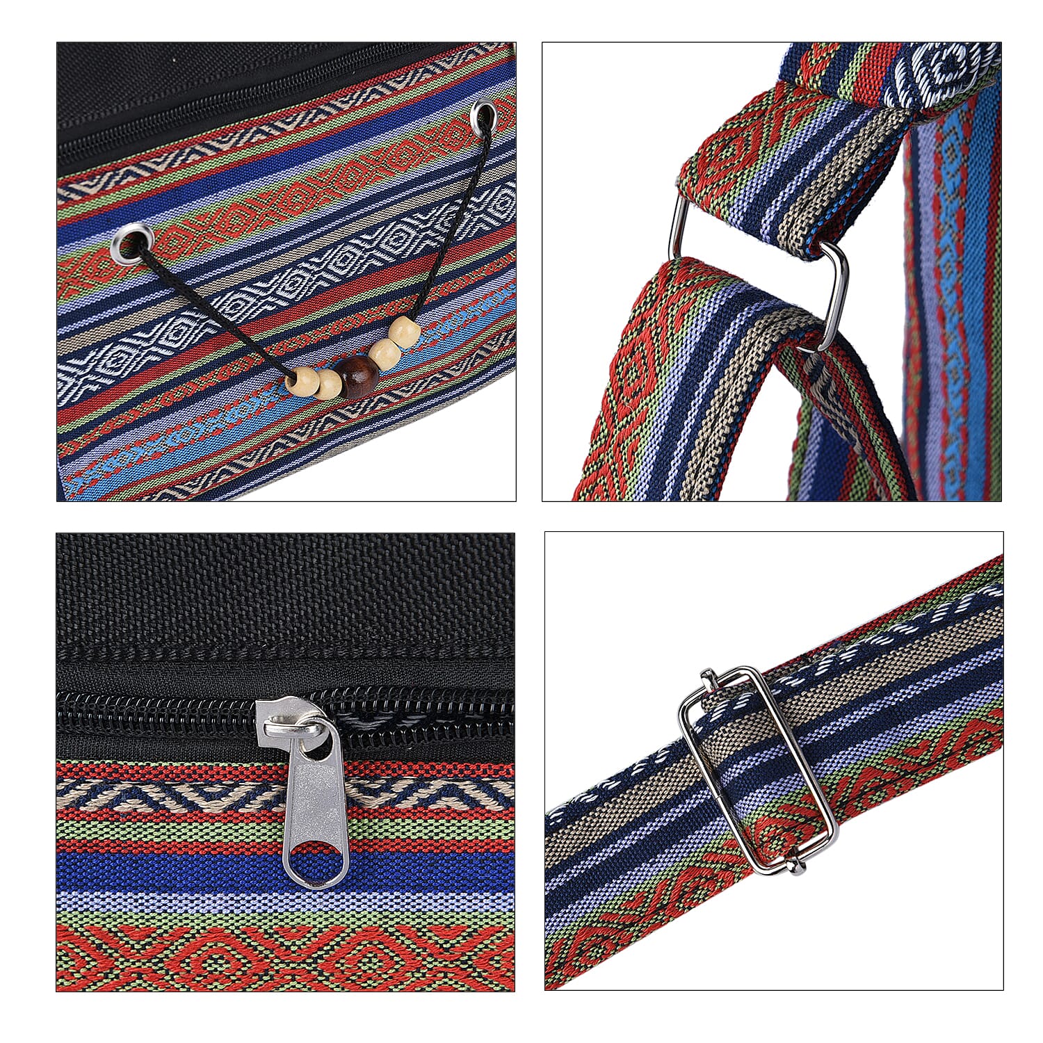 Multi Blue Color Crossbody Bag