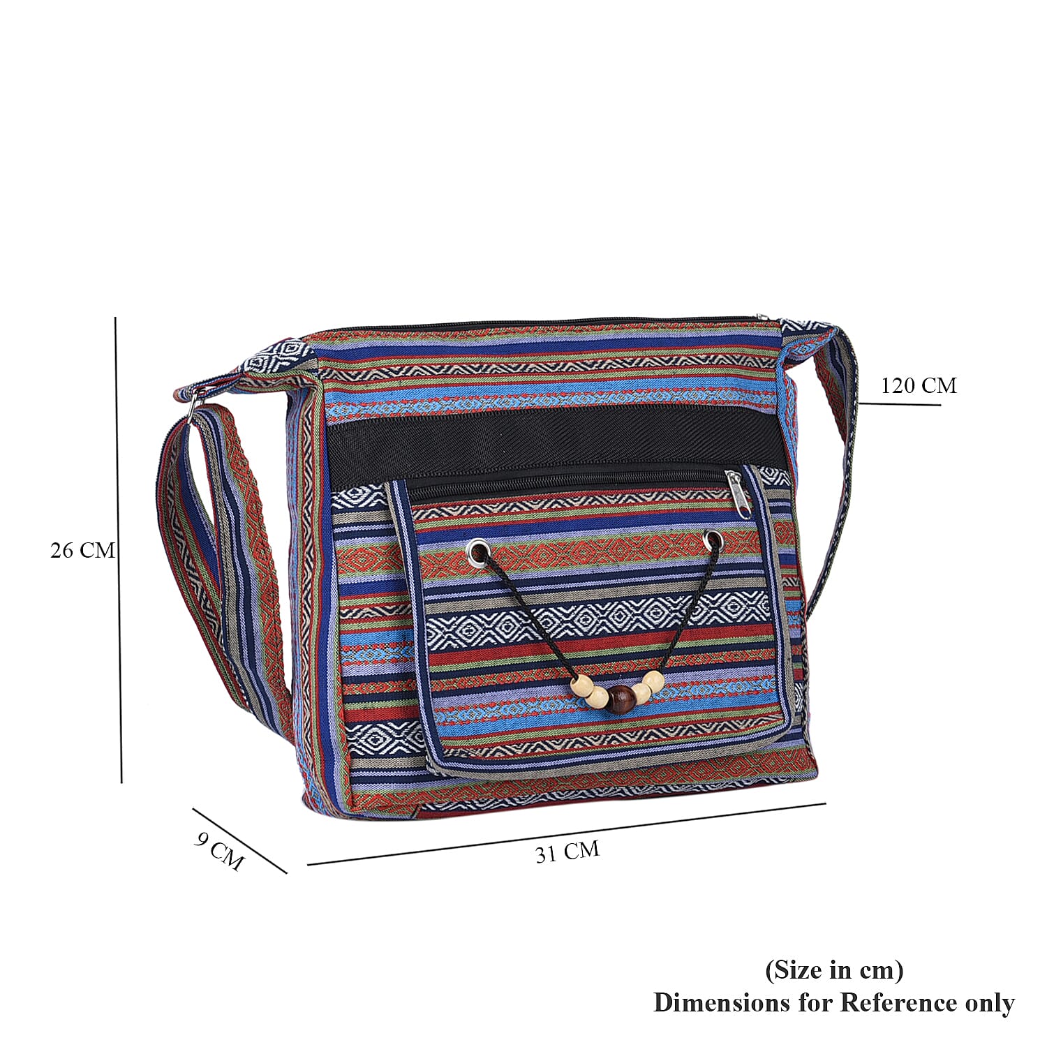 Multi Blue Color Crossbody Bag