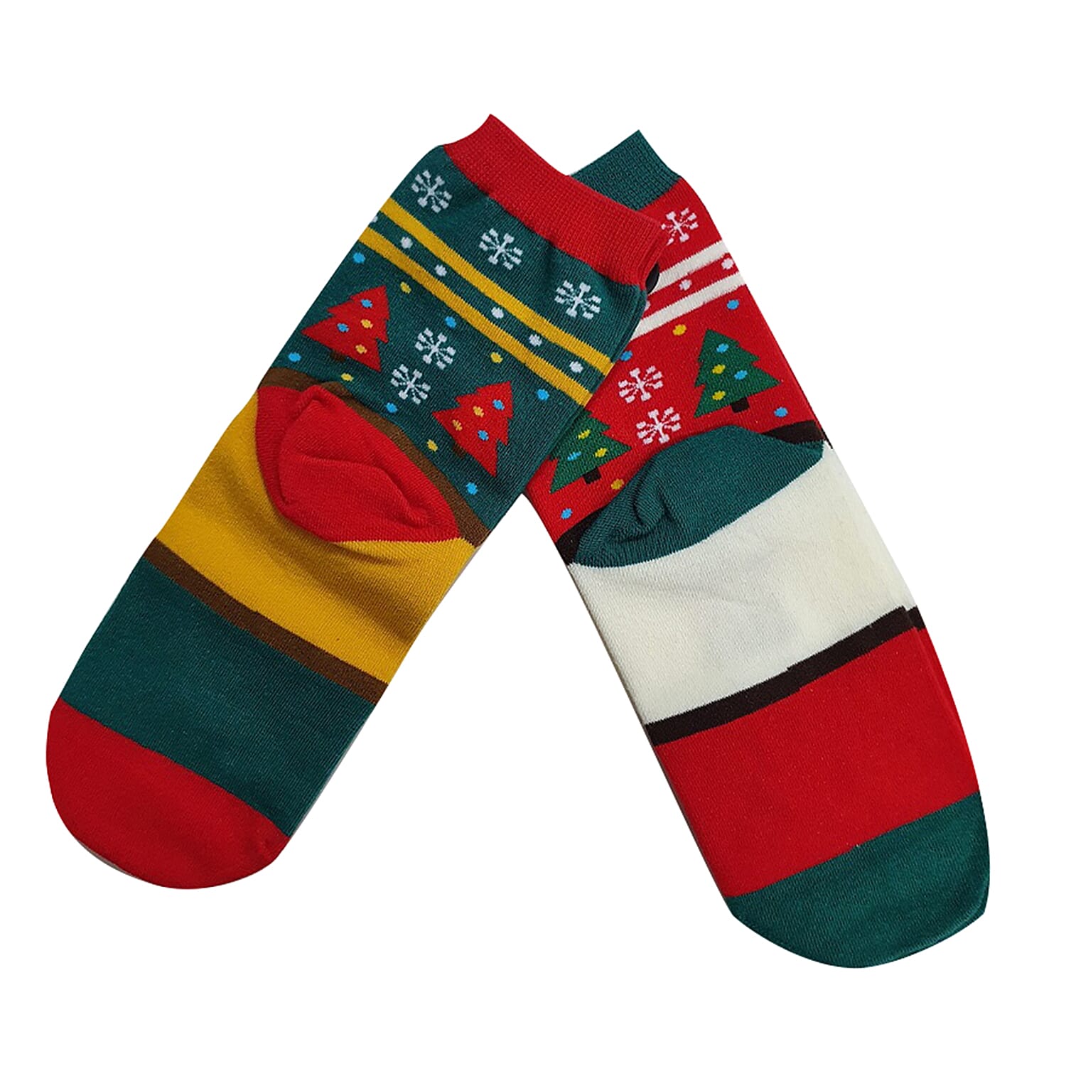 AUBURN - Pack of 2 Christmas Theme Snowman Pattern Socks (One Size) - Multi