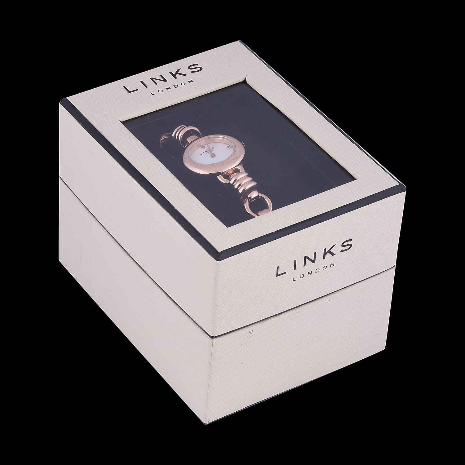 Links of London White Dial Sweetie Bracelet Watch in Rose Gold Colour -  up to 8in