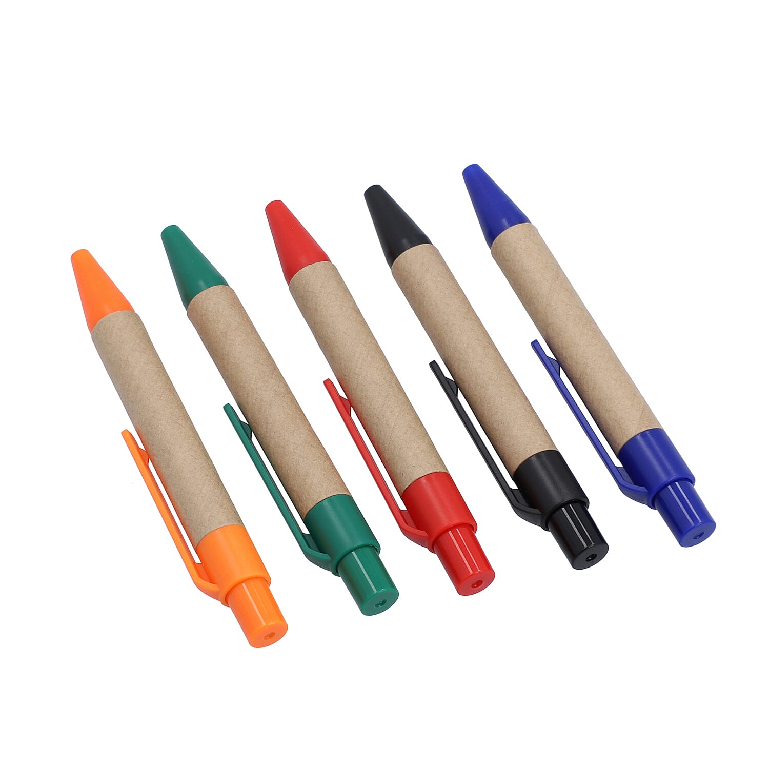 Back to School Deal -Set of 5 Pens with Extendable Kids Funny Characters Stationary Box - Blue