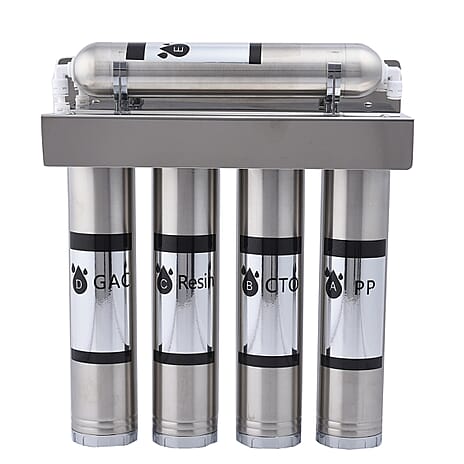 5 Stage Water Purifier Filter with PP, CTO, Resin, GAC, UF - Plumbed In