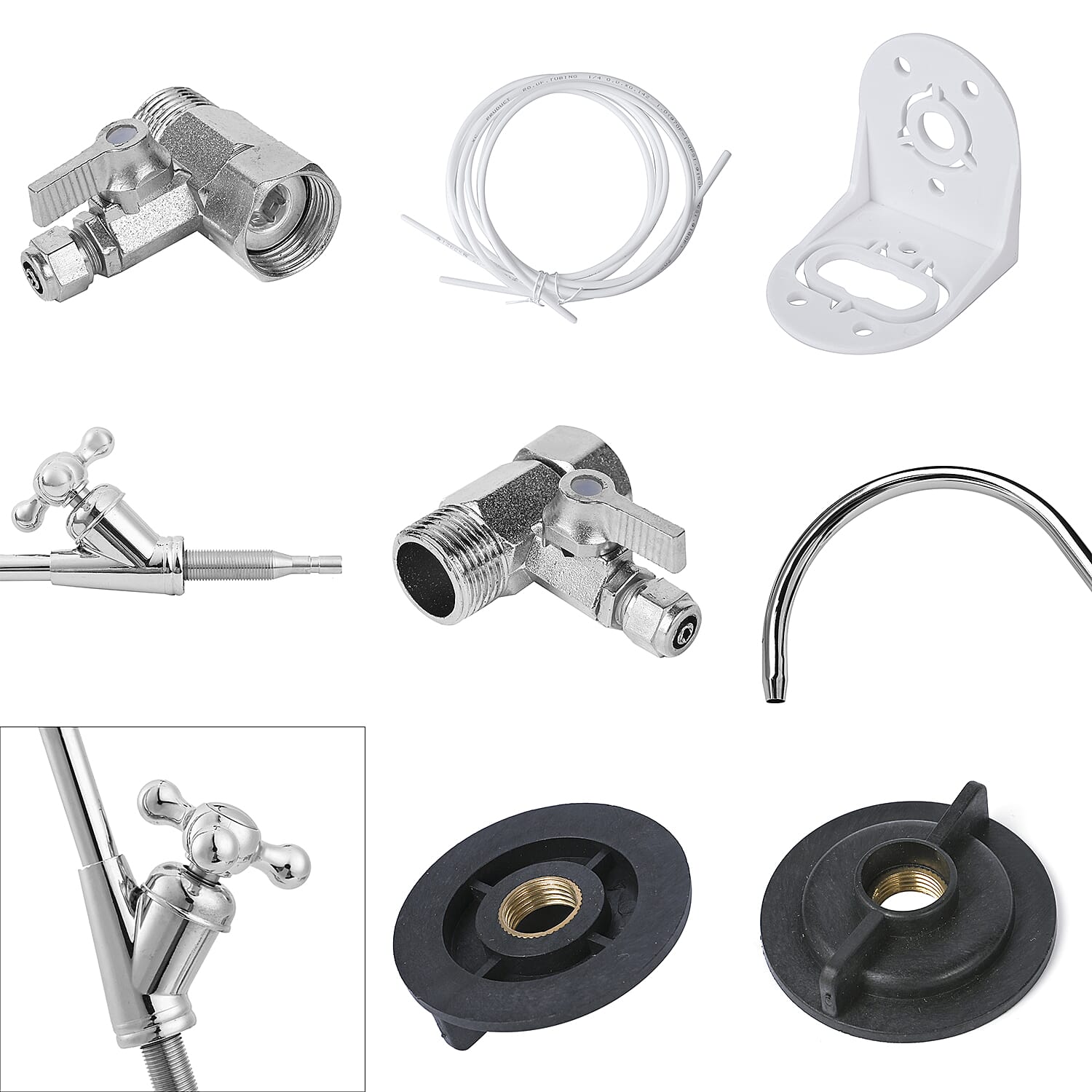 5 Stage Water Purifier Filter with PP, CTO, Resin, GAC, UF - Plumbed In