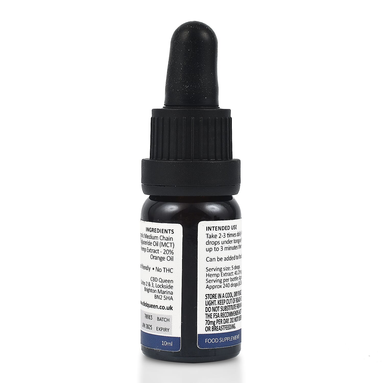 CBD Queen: Broad Spectrum Oil 20% - 2000mg - Orange 10ml