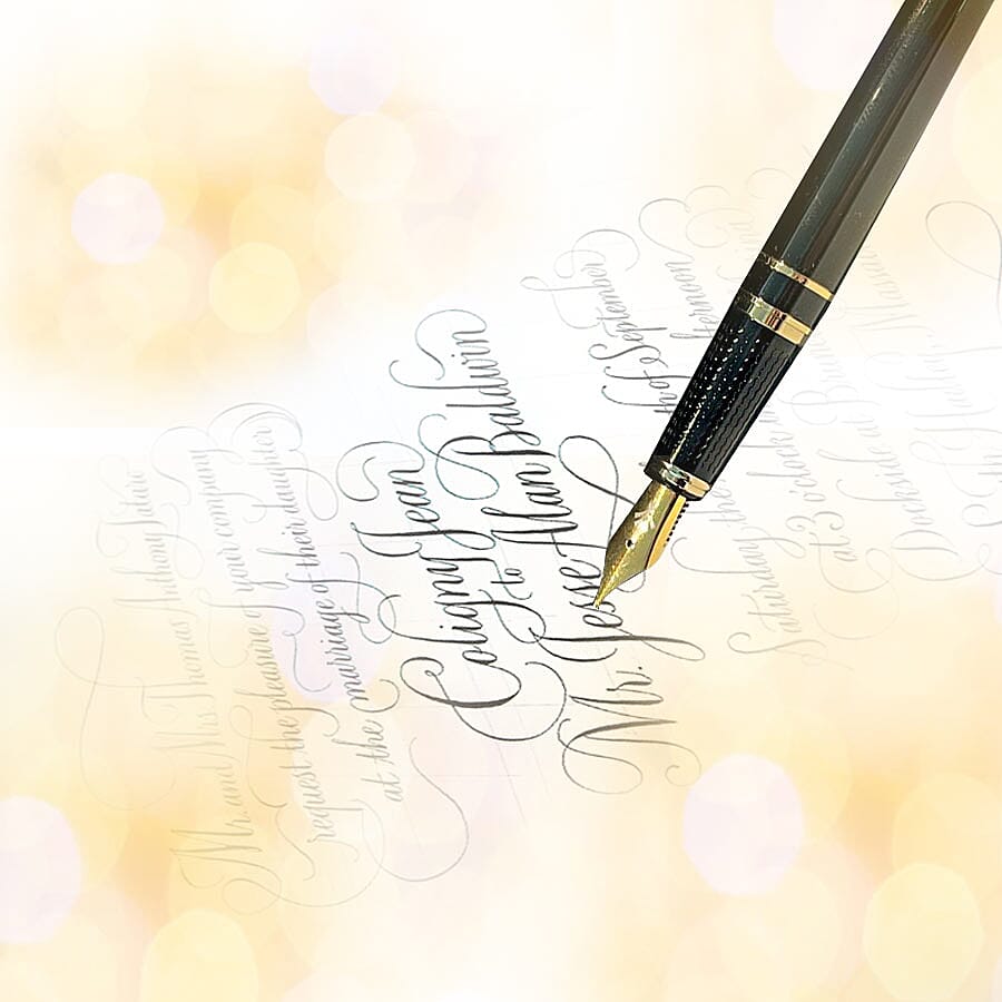 Azarine Panther Fountain Pen with Snap Closure - Black