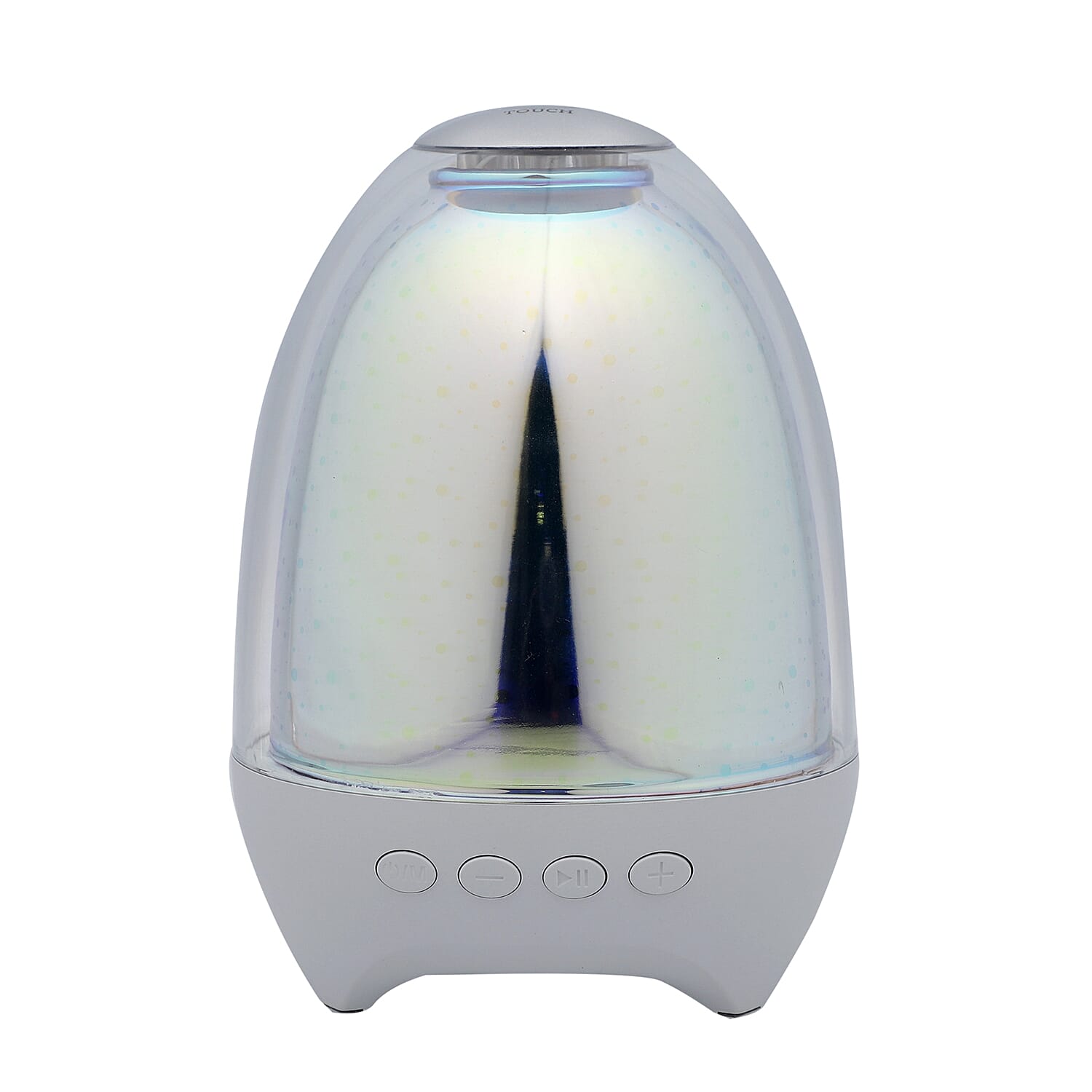 3D LED Colourful Spots Light and Bluetooth Speaker with USB Cord (Size 15x11Cm) - 2000mah