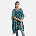 TAMSY Printed Chiffon Kaftan - Black