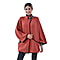 La Marey knit coat with buckle Red
