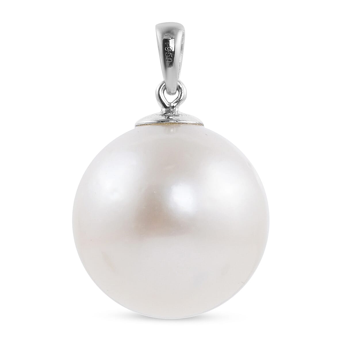 RHAPSODY 950 Platinum White South Sea Pearl (Rnd 14-15mm) Pendant
