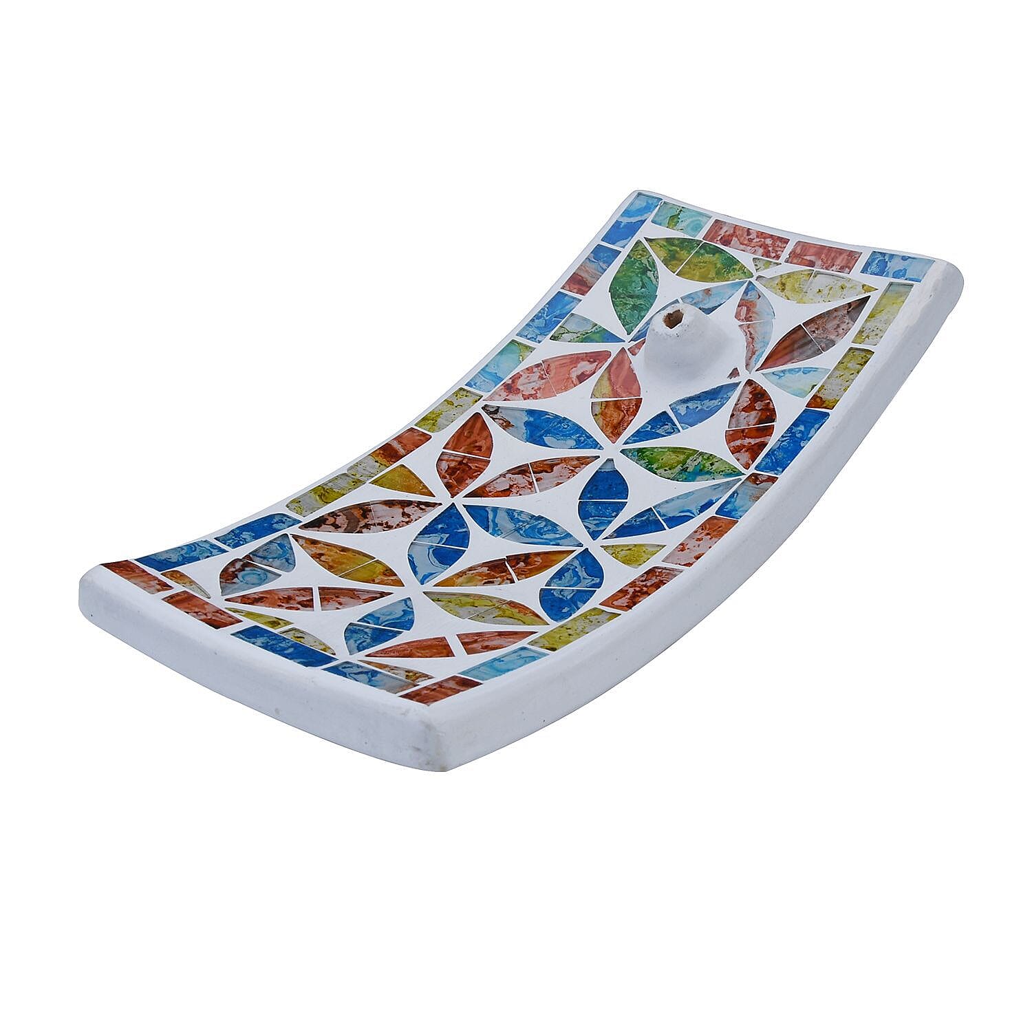 Mosaic Round incense holder with Insense