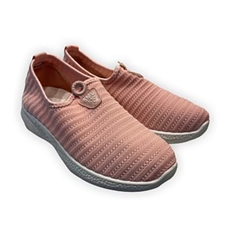 Womens Comfortable Slip-On Shoes (Size 3) - Pink