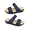 Open toe Womens Velcro Sandals Navy