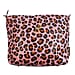 Tiggy & BO Leopard Pattern Tote Bag with Zipper Closure and Detachable Shoulder Strap - Pink & Black