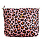 Tiggy & BO Leopard Pattern Tote Bag with Zipper Closure and Detachable Shoulder Strap - Pink & Black