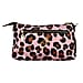 Tiggy & BO Leopard Pattern Crossbody Bag with Zipper Closure and Detachable Strap - Pink & Black