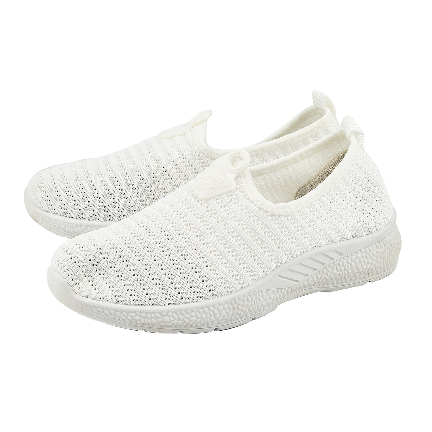 Womens Comfortable Slip-On Shoes (Size 4) - White