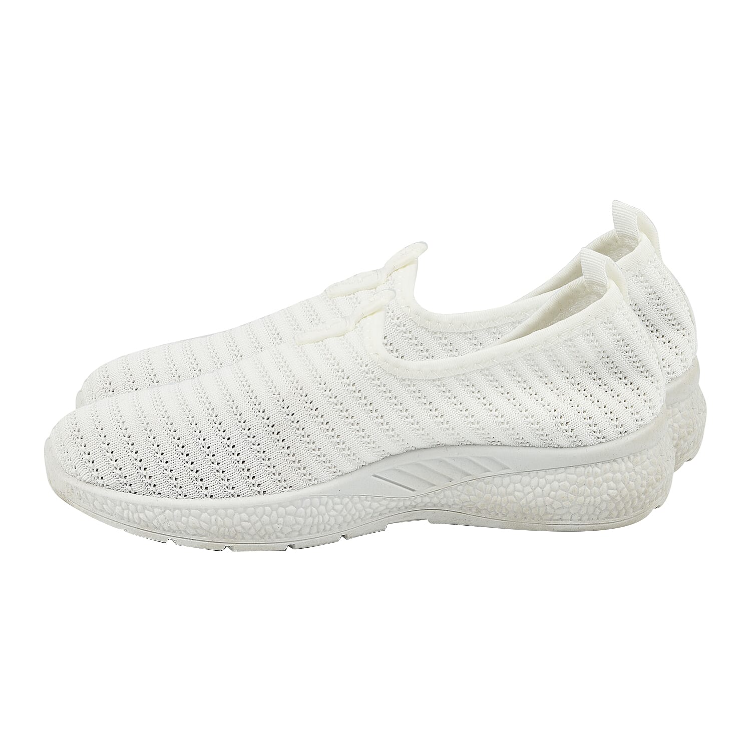 Womens Comfortable Slip-On Shoes (Size 4) - White