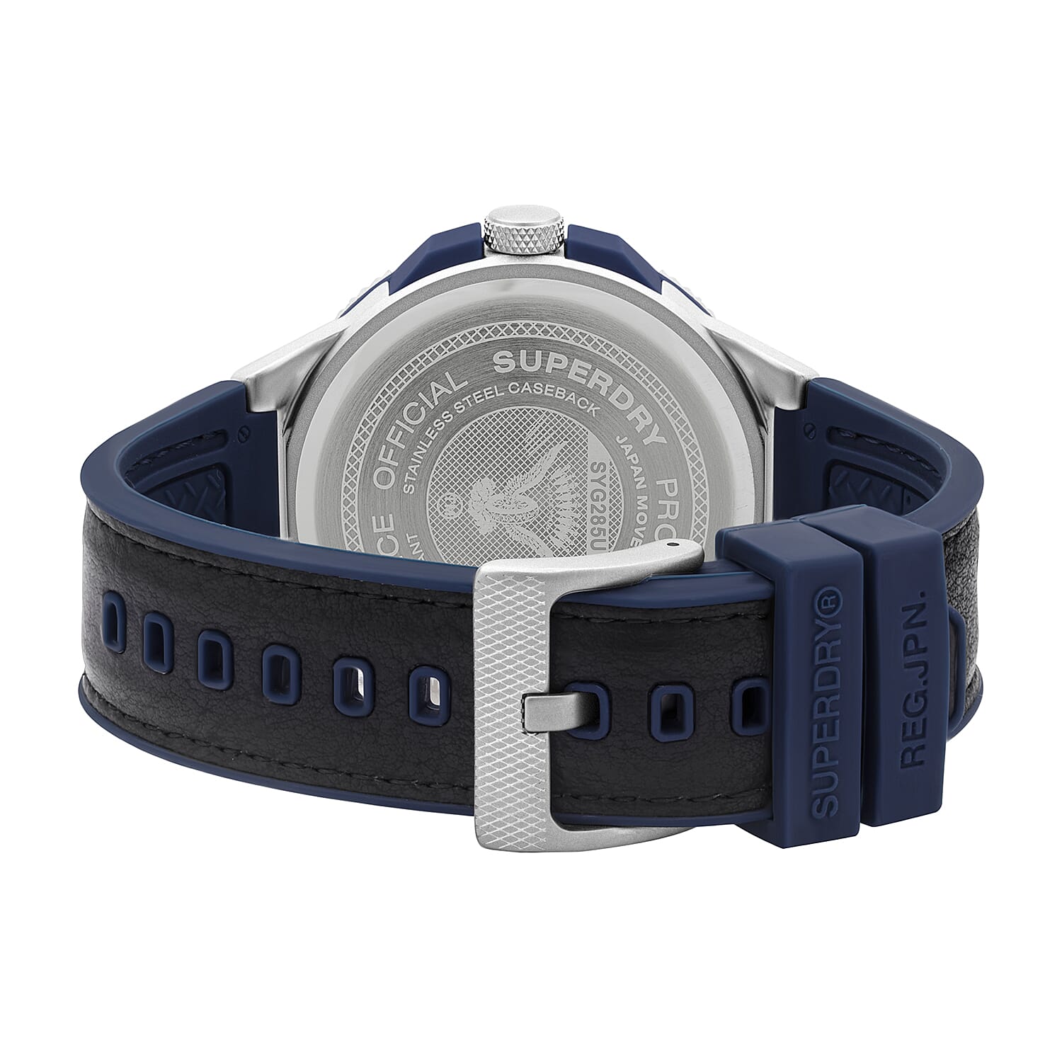 Superdry Marksman Sport Analog Watch with Navy and Black Colour Strap