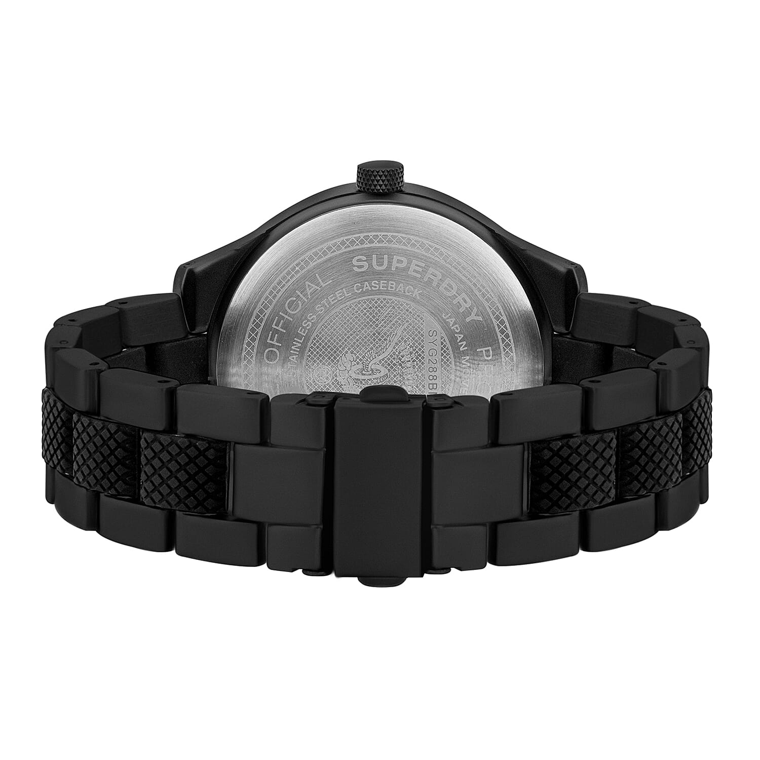 Superdry Scuba Sport Round Dial Analog Watch in Black Tone