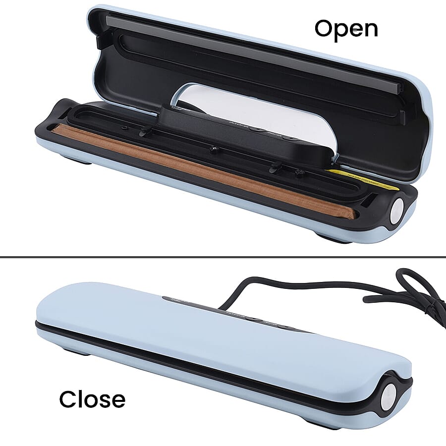 Homesmart Automatic Vacuum Sealer Machine for Food Preservation with 20 Pcs Vacuum Bags - Blue