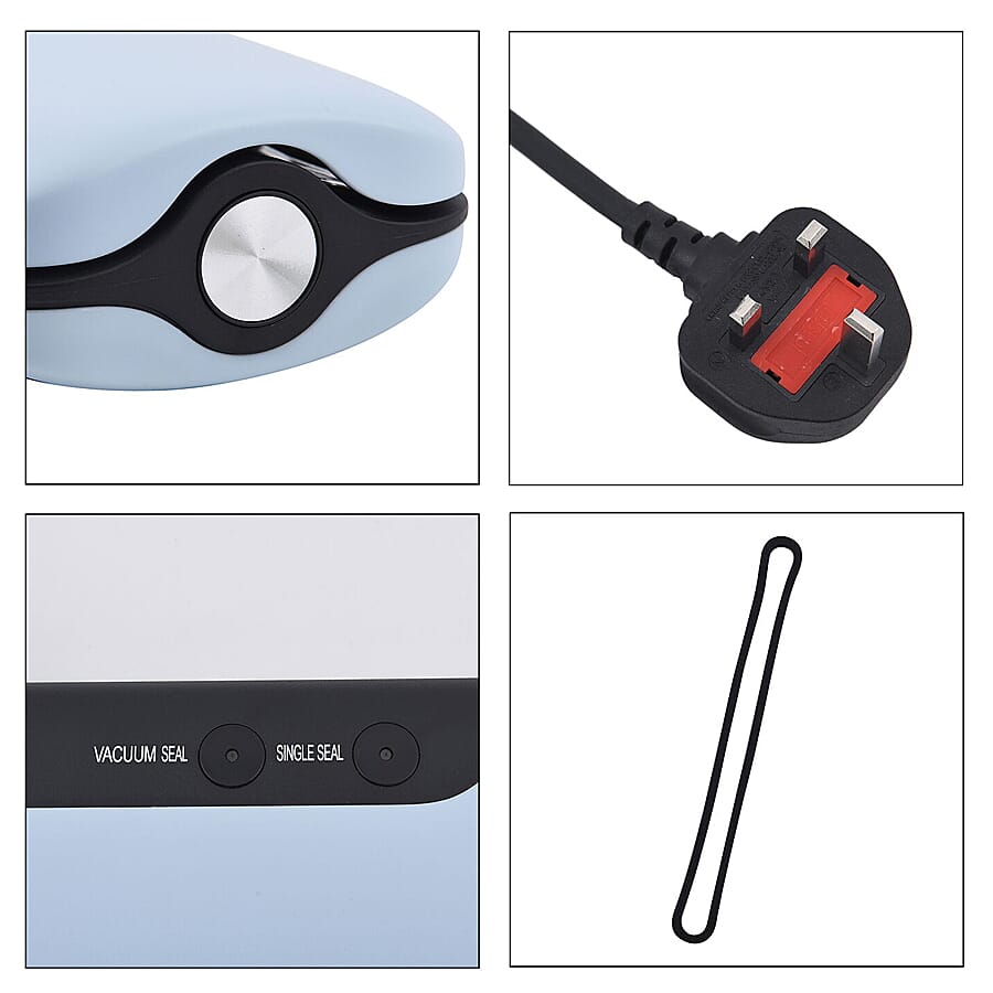 Homesmart Automatic Vacuum Sealer Machine for Food Preservation with 20 Pcs Vacuum Bags - Blue