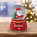 X mas Water Ball with Resin Base-Santa Claus With Music Auto Snowing Material- Glass Resin Colour- red