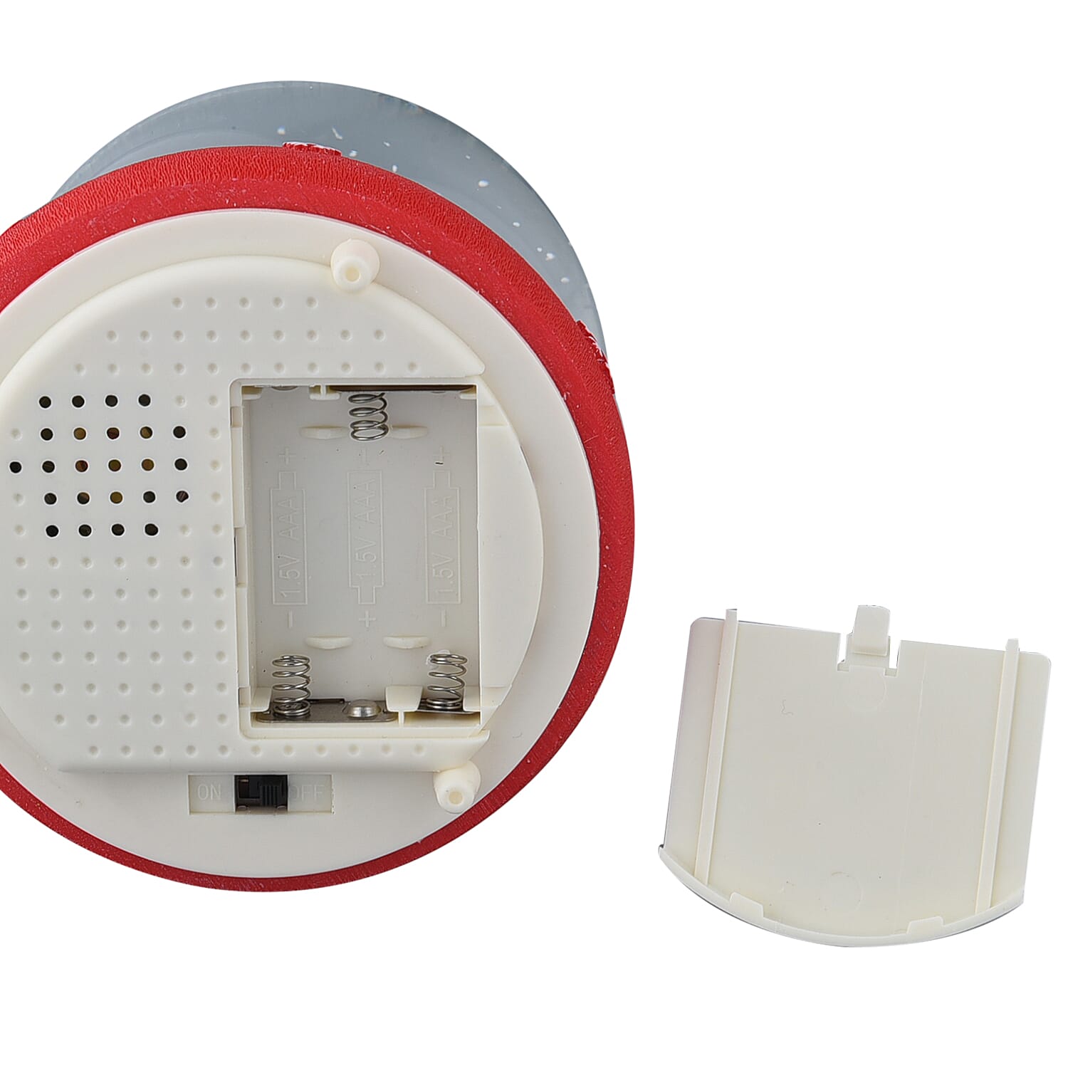 X mas Water Ball with Resin Base-Santa Claus With Music Auto Snowing Material- Glass Resin Colour- red